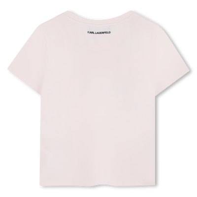 T-shirt de manga curta KARL LAGERFELD KIDS GIRL