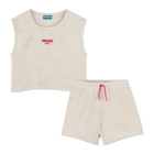 T-shirt sem mangas e cal&ccedil;&otilde;es KENZO KIDS 
                    GIRL