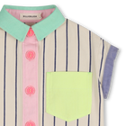 Camisa listrada de manga curta BILLIEBLUSH 
                    GIRL