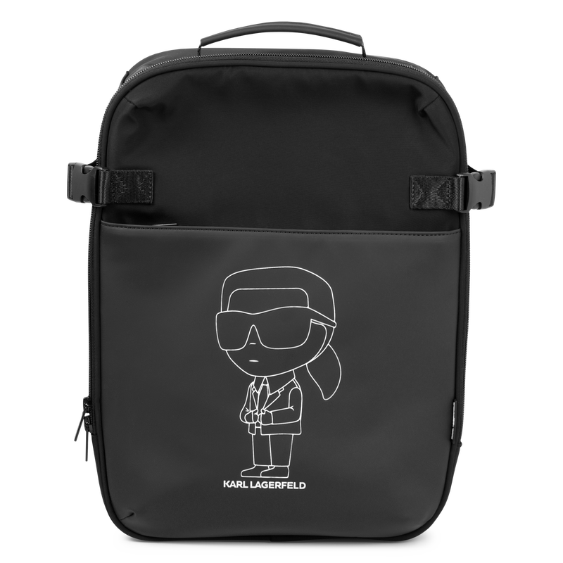 Mochila com estampa KARL KARL LAGERFELD KIDS 
                        BOY