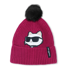 Conjunto de chap&eacute;u + aquecedor de pesco&ccedil;o KARL LAGERFELD KIDS 
                    GIRL