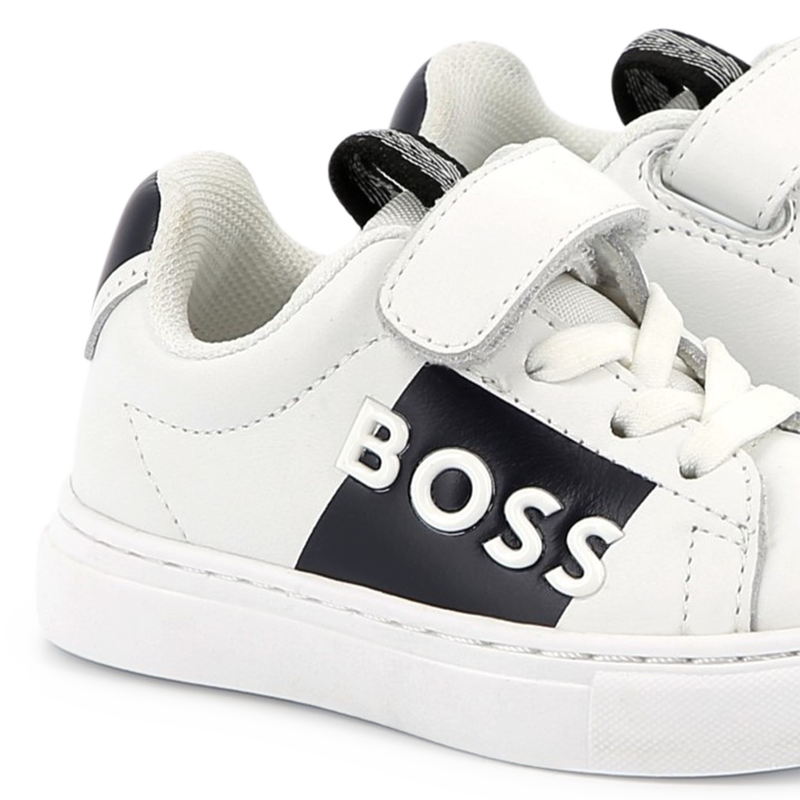 Sapatilhas de pele com velcro BOSS 
                        BOY