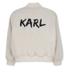 Jaqueta bomber de tecido KARL LAGERFELD KIDS 
                    BOY