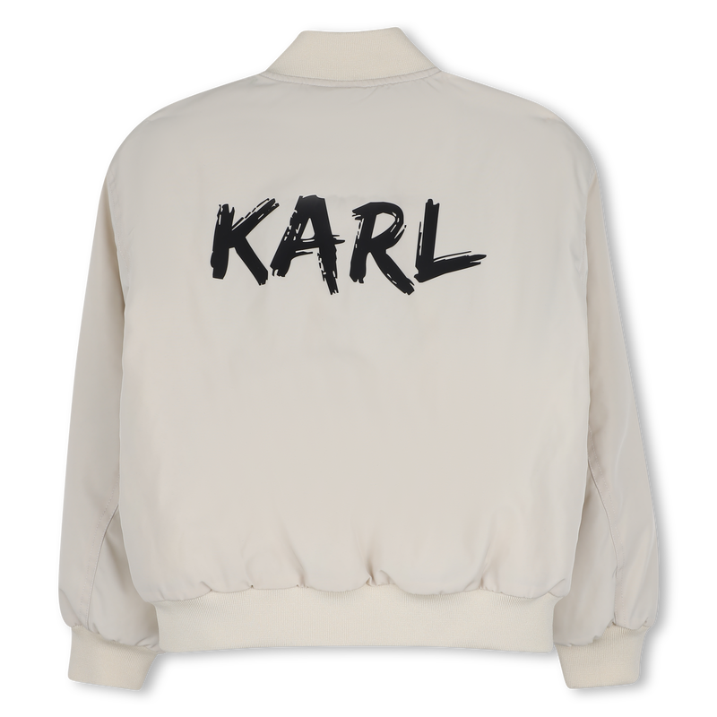 Jaqueta bomber de tecido KARL LAGERFELD KIDS 
                        BOY