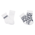 Conjunto de 2 pares de meias de malha, ESBRANQUICADO, hi-res