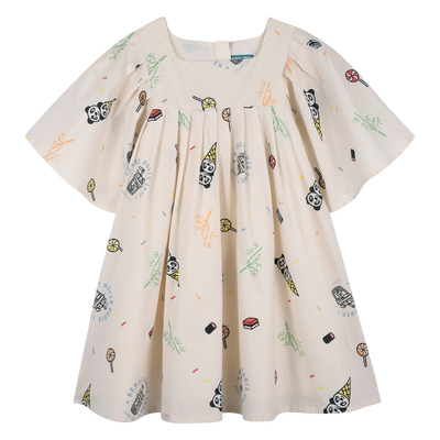 VESTIDO POPLIN KENZO KIDS GIRL