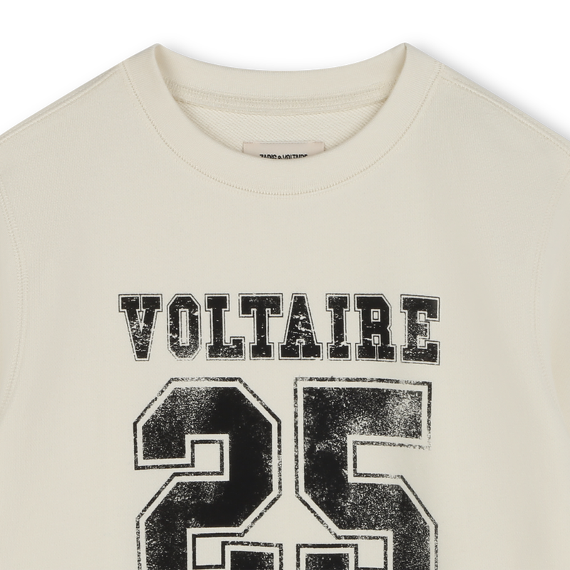 Sweatshirt em molet&atilde;o ZADIG & VOLTAIRE 
                        MENINO