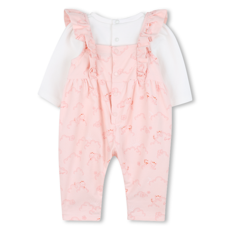 Conjunto de camiseta + macacão KENZO KIDS 
                    GIRL