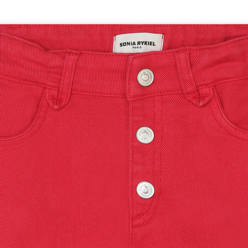 Calções com botões da marca SONIA RYKIEL 
                    GIRL
