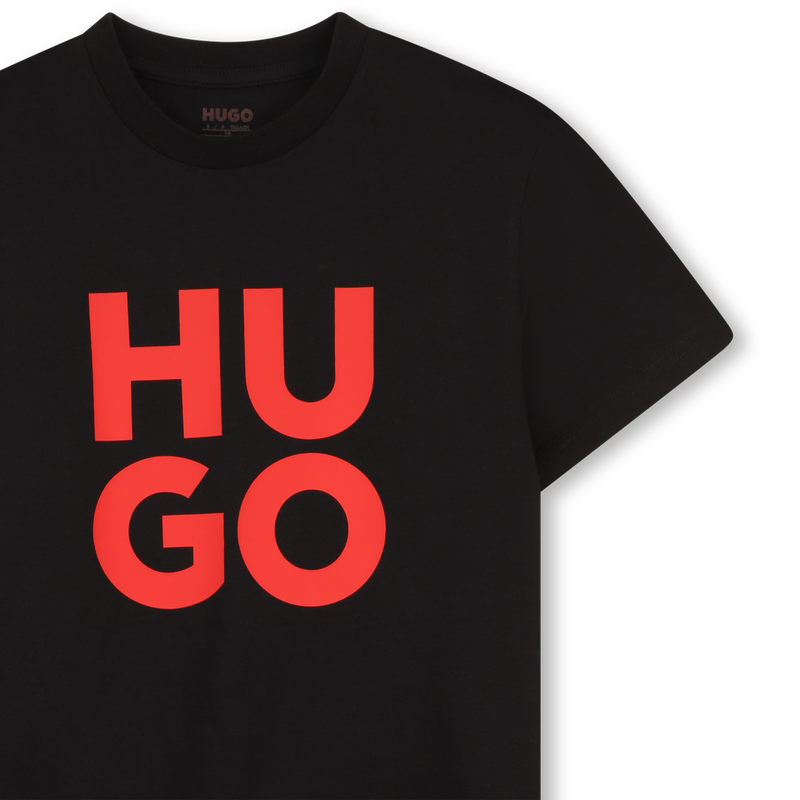 Camiseta de mangas curtas HUGO 
                        MENINO