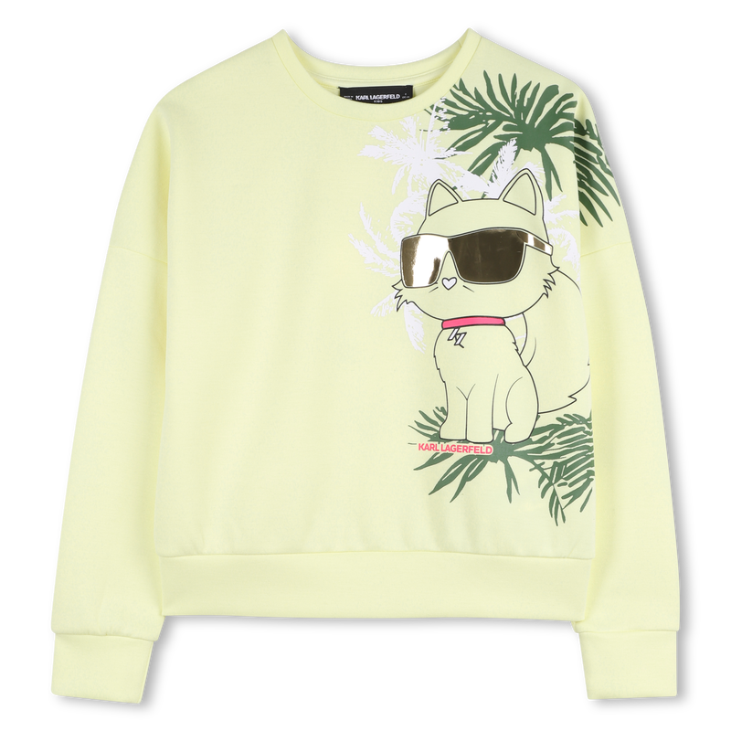 MAXI SWEATSHIRT ESTAMPADO KARL LAGERFELD KIDS 
                        GIRL