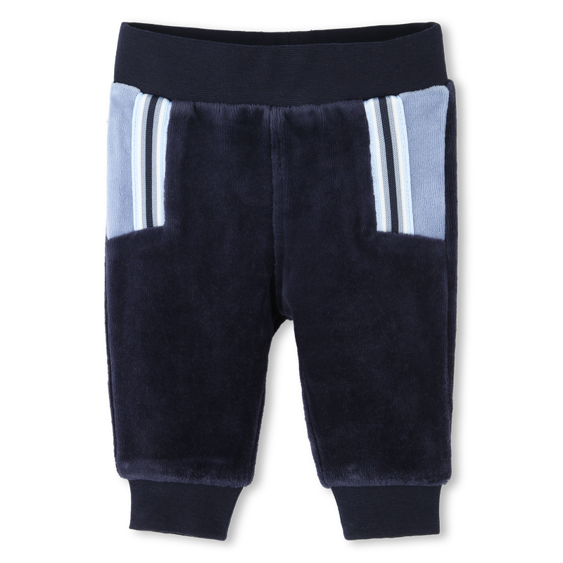 Conjunto de 2 pe&ccedil;as em veludo BOSS 
                        BOY