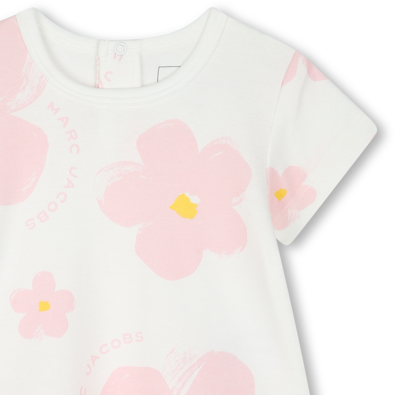 Vestido manga curta em algod&atilde;o MARC JACOBS 
                        UNISEX