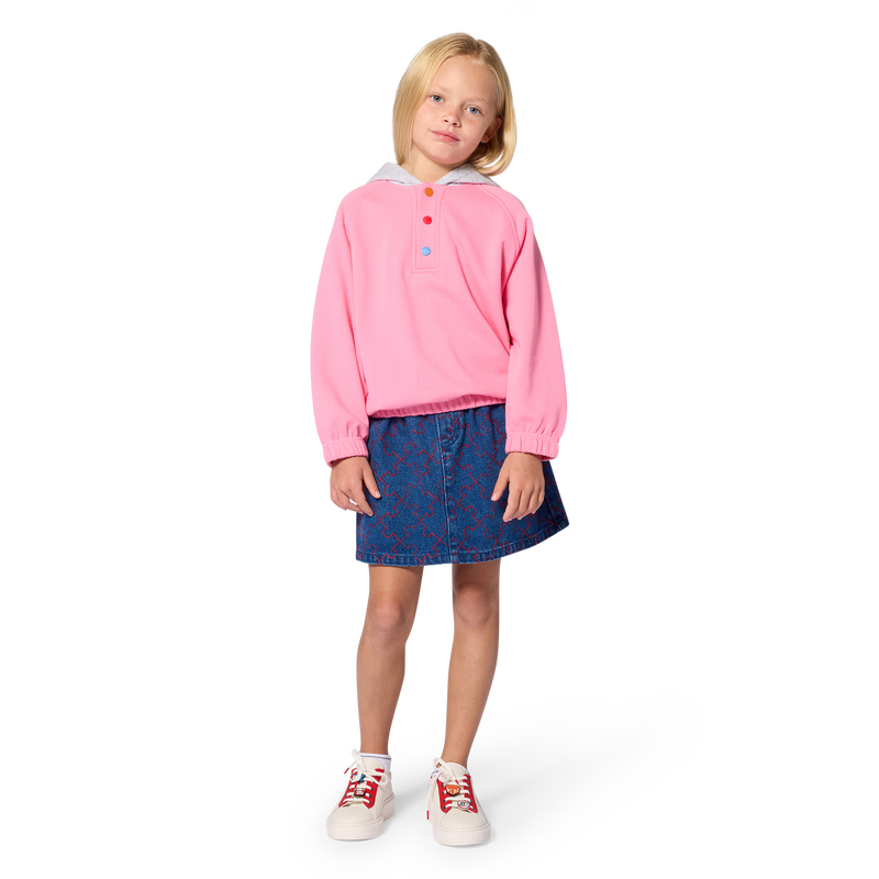 Saia de denim KENZO KIDS 
                        GIRL