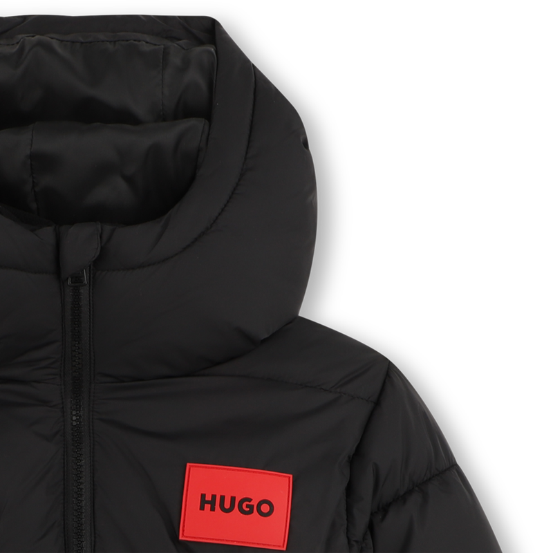 Casaco acolchoado com capuz HUGO 
                        BOY