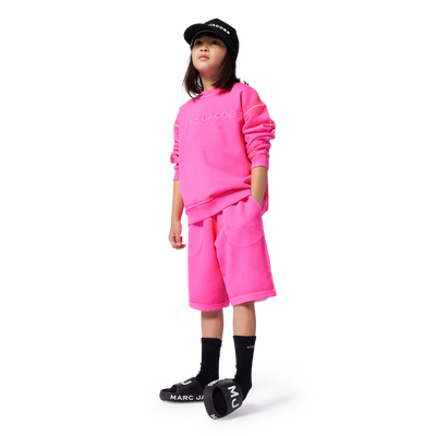 Bermudas molet&atilde;o com bordado MARC JACOBS UNISEX