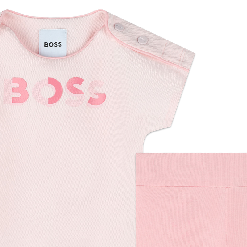 Conjunto de t-shirt e leggings BOSS 
                    GIRL