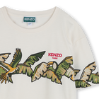 T-shirt manga curta de algod&atilde;o KENZO KIDS 
                    GIRL