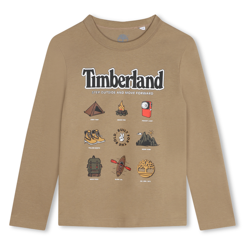T-shirt com estampa &agrave; frente TIMBERLAND 
                        BOY