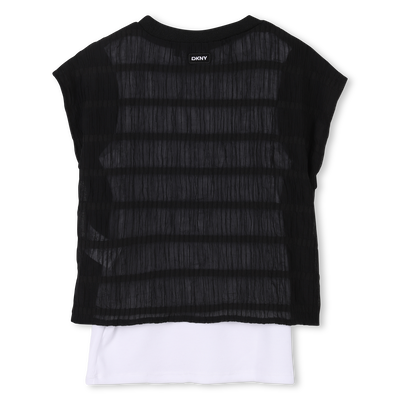 T-shirt de cerim&oacute;nia 2-em-1 DKNY GIRL