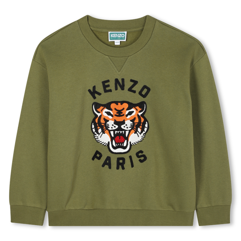 Moletom de l&atilde; n&atilde;o escovada KENZO KIDS 
                        BOY