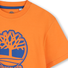 T-shirt bicolor com log&oacute;tipo TIMBERLAND 
                    MENINO