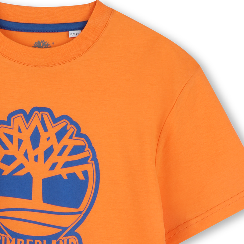 T-shirt bicolor com log&oacute;tipo TIMBERLAND 
                        BOY