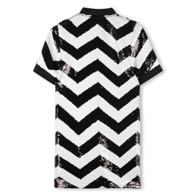 Vestido com abertura com zíper KARL LAGERFELD KIDS GIRL