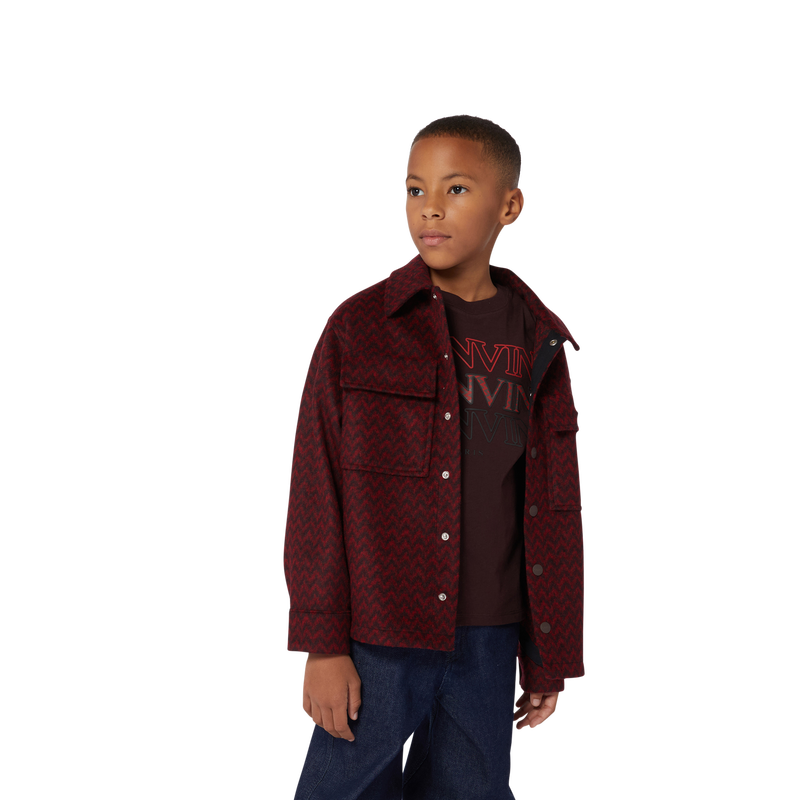 Printed Fleece Shirt Jacket LANVIN 
                    BOY