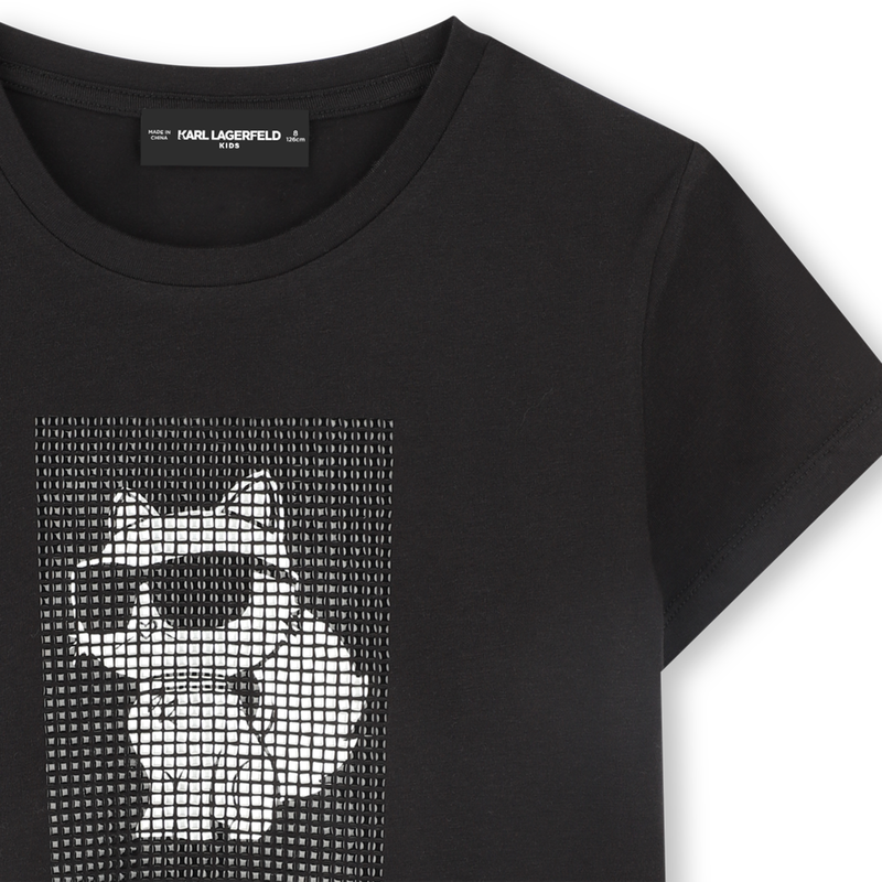 T-shirt de manga curta KARL LAGERFELD KIDS 
                        GIRL