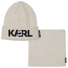 Conjunto de chap&eacute;u + aquecedor de pesco&ccedil;o KARL LAGERFELD KIDS 
                    GIRL