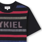 Vestido de algod&atilde;o com brilho SONIA RYKIEL 
                    GIRL