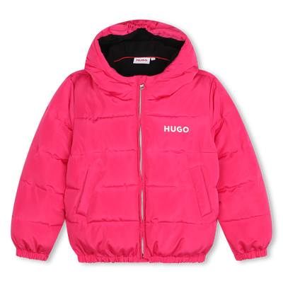 Casaco acolchoado com capuz HUGO GIRL