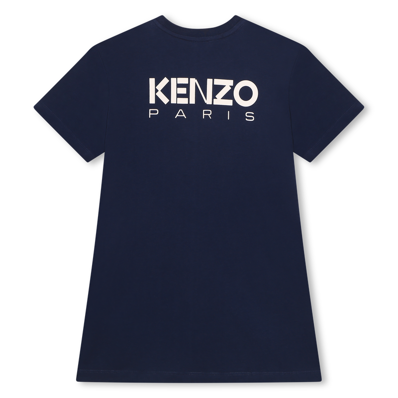 Vestido de algodão estampado KENZO KIDS 
                    GIRL