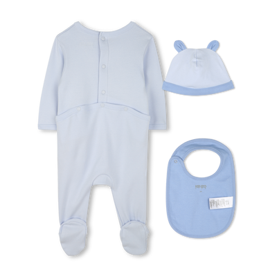Pijama, gorro e babete algod&atilde;o KENZO KIDS UNISEX
