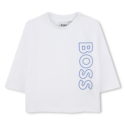 T-shirt algodão com logótipo BOSS BOY
