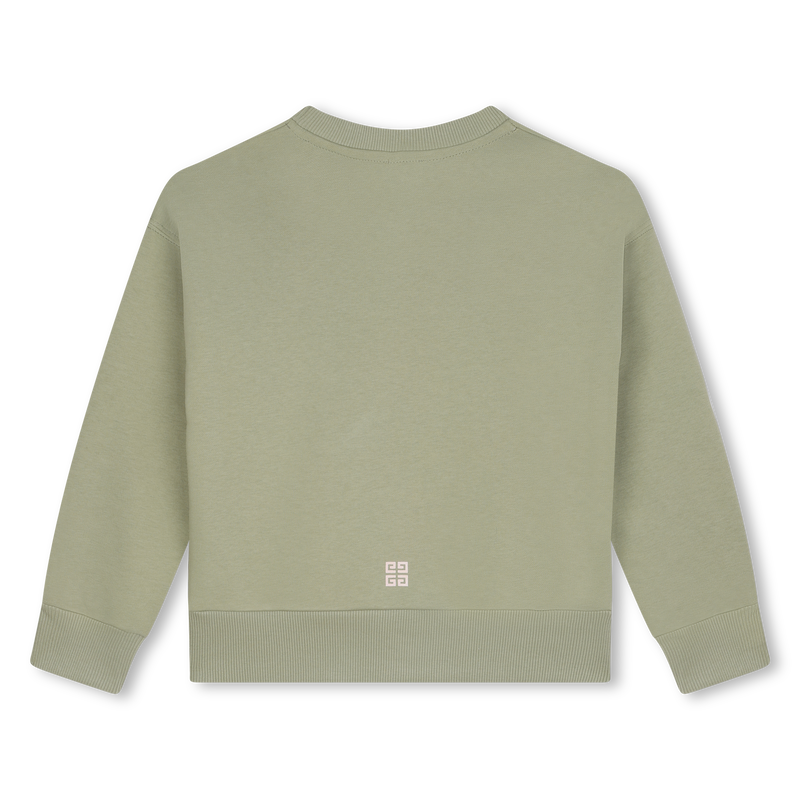 Sweatshirt moletão com bolso GIVENCHY 
                    GIRL