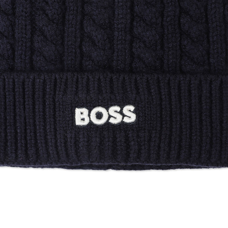 Gorro de malha trançada BOSS 
                    BOY