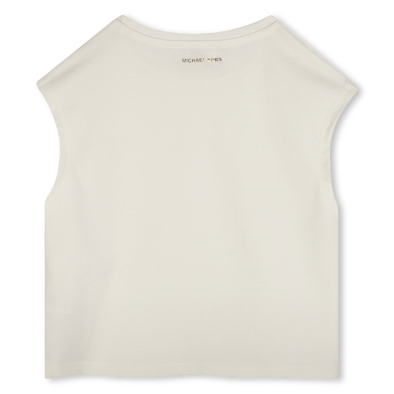 T-shirt de cerim&oacute;nia algod&atilde;o MICHAEL KORS 
                        GIRL