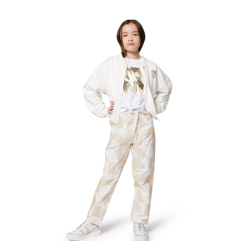 Cal&ccedil;as em algod&atilde;o e linho DKNY 
                        GIRL