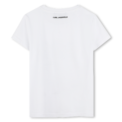 T-shirt com estampa KARL LAGERFELD KIDS GIRL