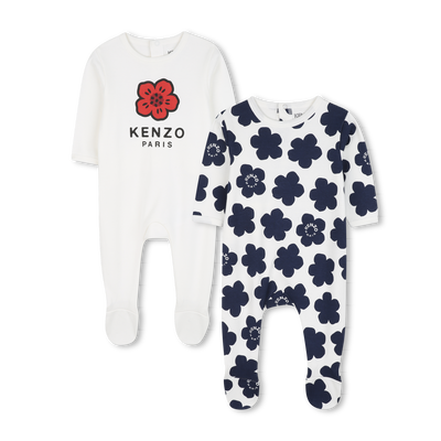 Conjunto de dois pijamas de algod&atilde;o KENZO KIDS UNISEX