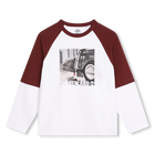 T-shirt bicolor com estampa TIMBERLAND 
                    BOY