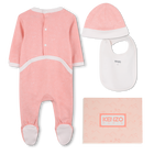 Conjunto de pijama, babador e chap&eacute;u KENZO KIDS 
                    GIRL