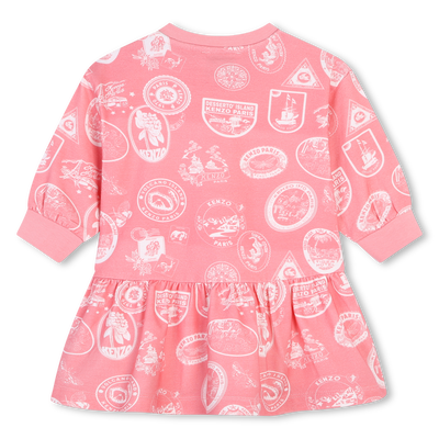 Vestido de manga comprida KENZO KIDS GIRL