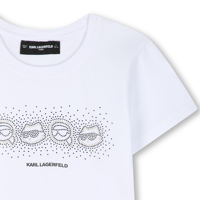 Camiseta de mangas curtas KARL LAGERFELD KIDS 
                        GIRL