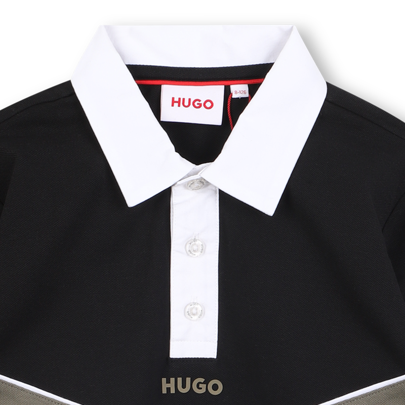 Camisa p&oacute;lo de manga comprida HUGO 
                        BOY