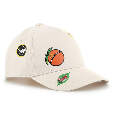 Printed Cotton Baseball Hat KENZO KIDS UNISEX