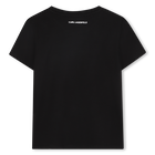 T-shirt de manga curta KARL LAGERFELD KIDS 
                    GIRL