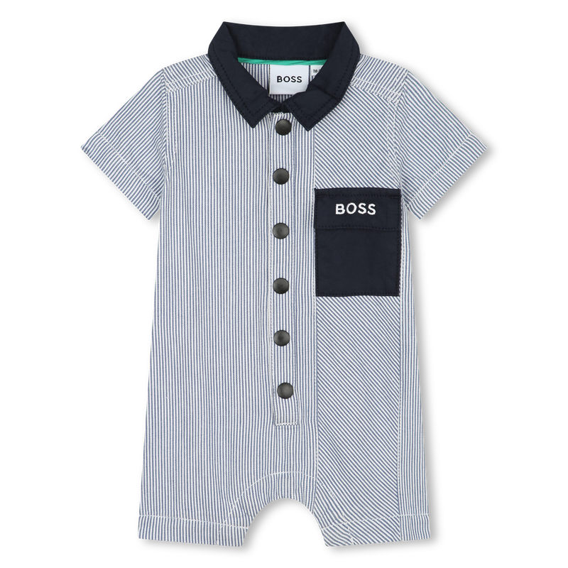 Conjunto de macacão e chapéu BOSS 
                    BOY